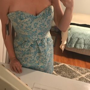 🆕 WT Urban Outfitters strapless cocktail dress M
